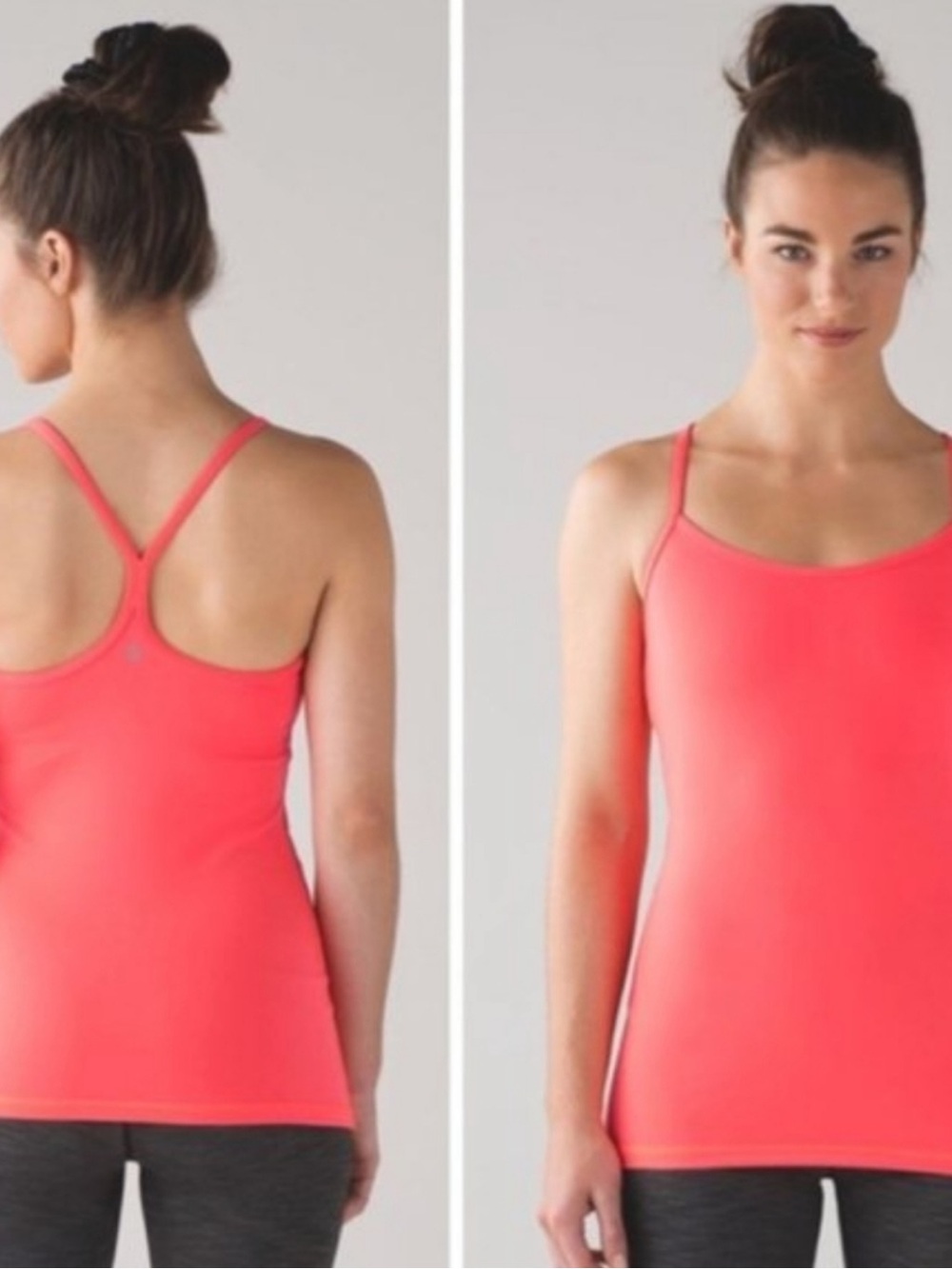 Lululemon Coral Pink Power Y Tank